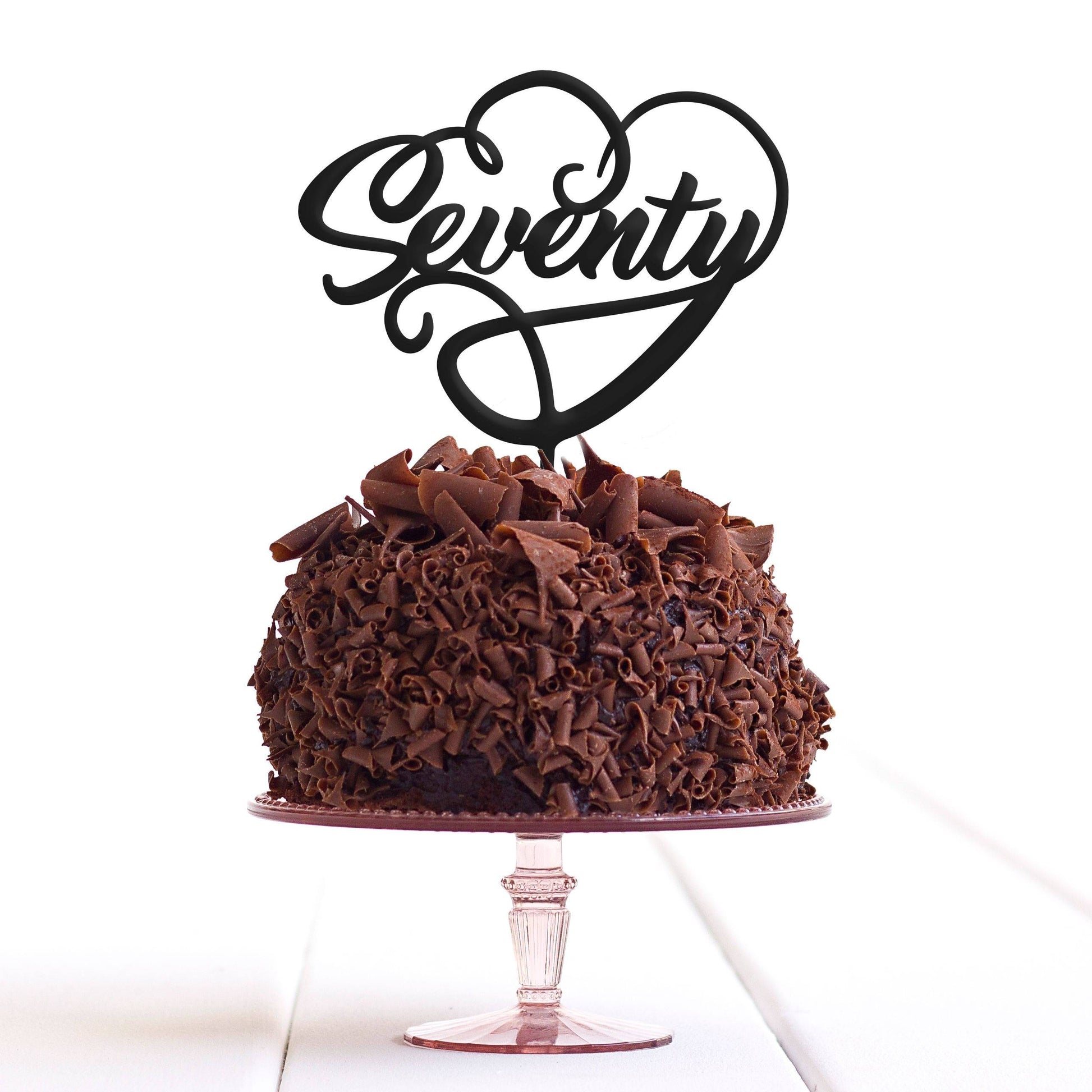Seventy 70 Seventieth Cake Topper Birthday Party Decoration Food Safe Regular - Quick World Wide Dispatch - DirectlyPersonalised