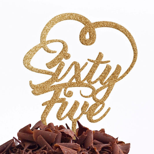 Sixty Five 65 Cake Topper Birthday Party Decoration Food Safe Regular – Quick World Wide Dispatch - DirectlyPersonalised