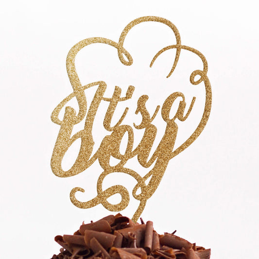 It's a Boy! Cake Topper Party Baby Shower - DirectlyPersonalised