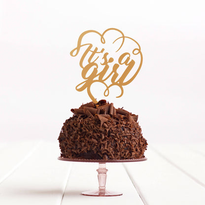 It's a Girl Cake Topper Party Baby Shower - Its A Girl Cake Topper - Its a Girl Cake Topper Decoration - Quick Worldwide Dispatch - DirectlyPersonalised