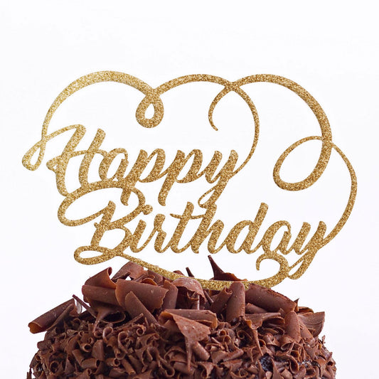 Happy Birthday Party Cake Topper Decoration - Happy Birthday Cake Topper - Happy Birthday Decoration - Quick Worldwide Despatch - DirectlyPersonalised