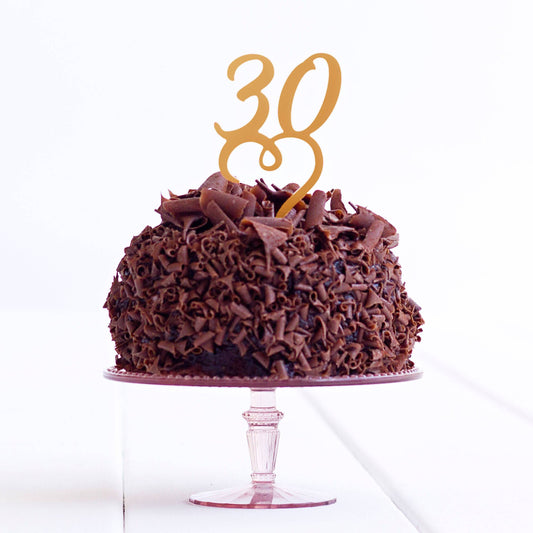 30 Birthday Party Cake Topper - 30th Cake Topper - 30 Cake Decoration - Quick World Wide Dispatch - DirectlyPersonalised