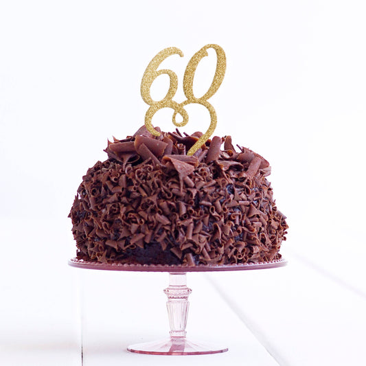 60 Birthday Party Cake Topper - 60 Cake Decoration - Sixty Cake Topper - 60th Cake Topper - Sixtieth Cake Topper - Quick Dispatch - DirectlyPersonalised