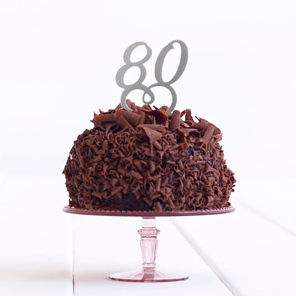 80 Cake Topper Birthday Party Decoration - 80 Cake Topper - Eighty Cake Topper - Quick World Wide Dispatch - DirectlyPersonalised