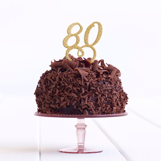 80 Cake Topper Birthday Party Decoration - 80 Cake Topper - Eighty Cake Topper - Quick World Wide Dispatch - DirectlyPersonalised