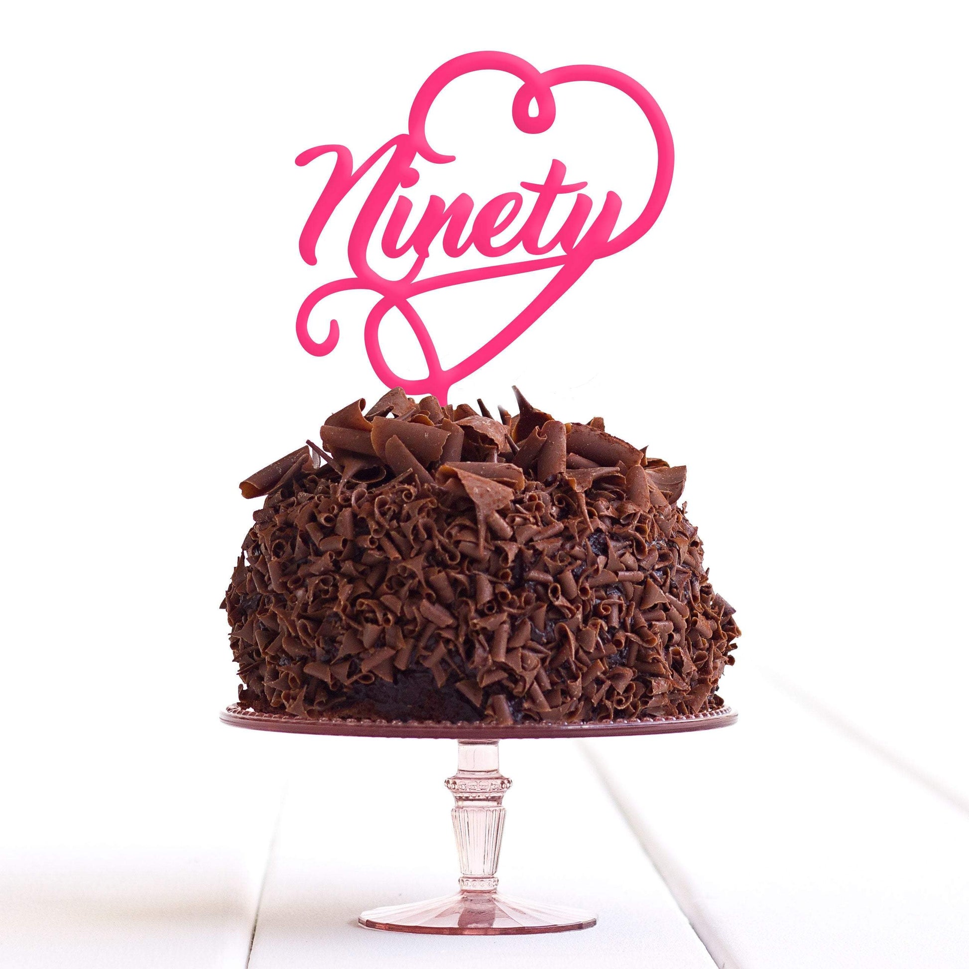 Ninety 90 Ninetieth Cake Topper Birthday Party Decoration Food Safe Regular – Quick Worldwide Dispatch - DirectlyPersonalised