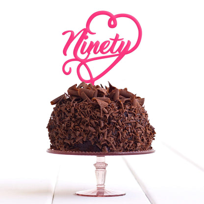 Ninety 90 Ninetieth Cake Topper Birthday Party Decoration Food Safe Regular – Quick Worldwide Dispatch - DirectlyPersonalised