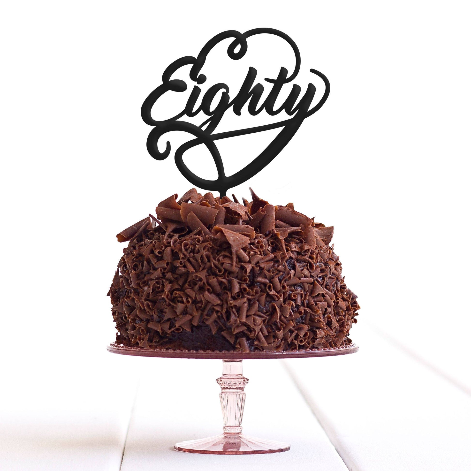 Eighty Birthday Party Cake Topper - 80 Cake Topper - Eightieth Cake Topper - 80th Cake Topper - Quick World Wide Dispatch - DirectlyPersonalised