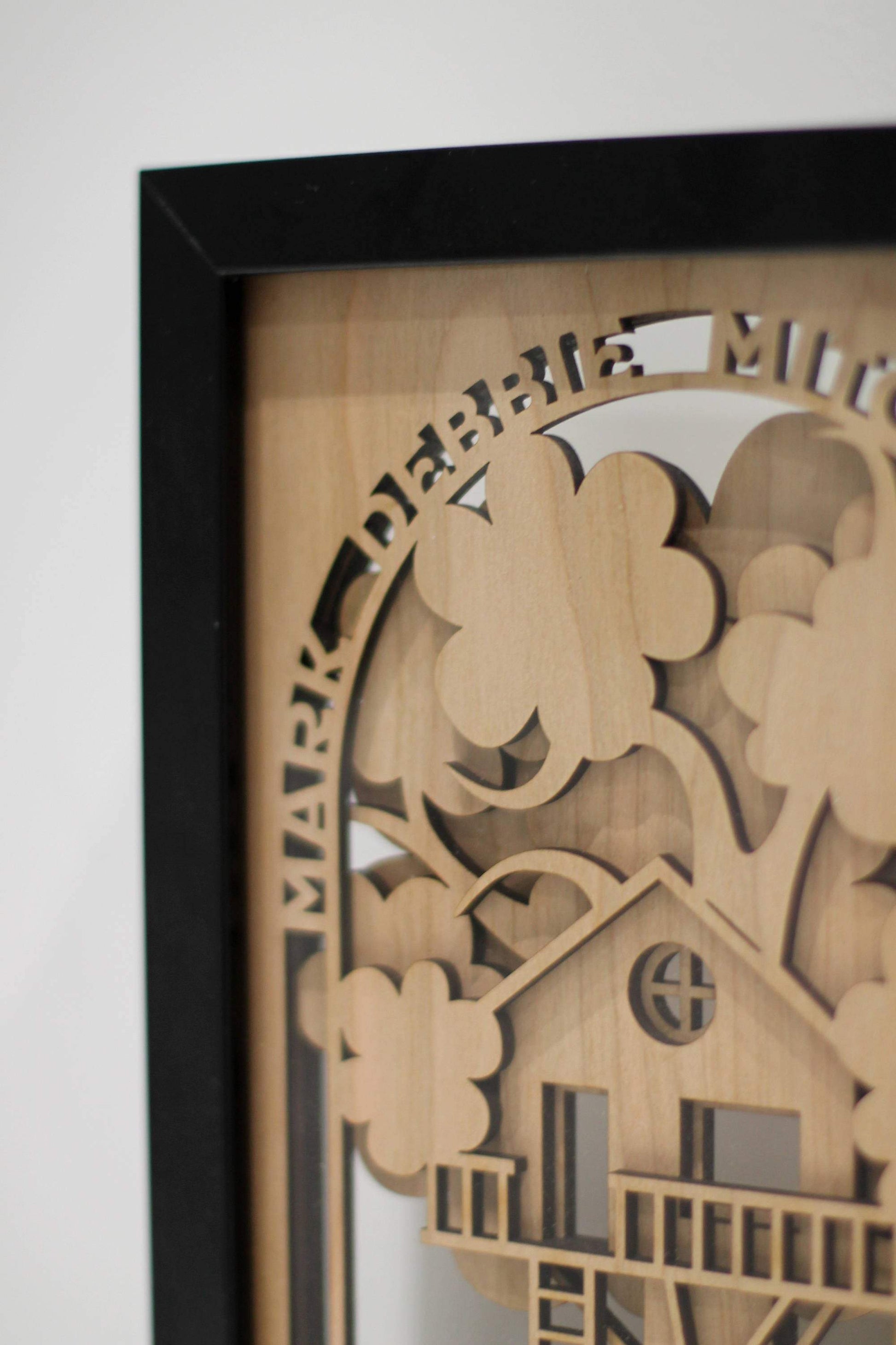 Personalised Family Tree Tree House Framed Custom Wall Art Decor .h. – Fast Delivery - DirectlyPersonalised