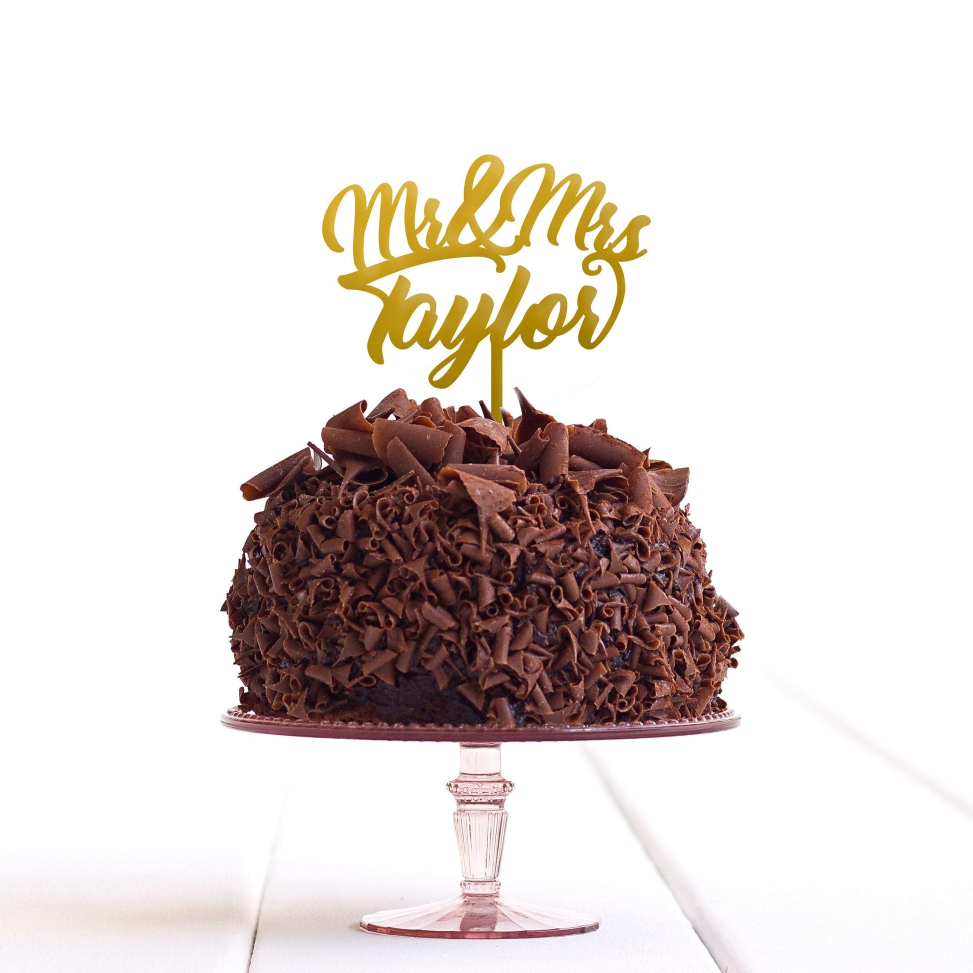Personalised Mr & Mrs Cake Topper Custom Mr and Mrs Cake Topper Pesonalized Mr and Mrs Wedding Decoration - DirectlyPersonalised