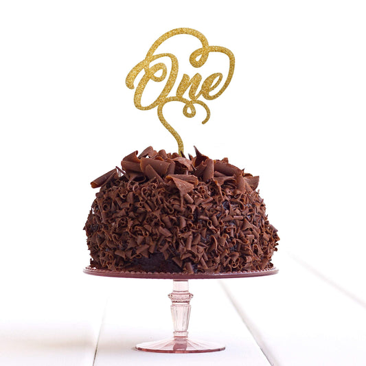 One 1 Cake Topper First 1st Birthday Party Anniversary Decoration - DirectlyPersonalised