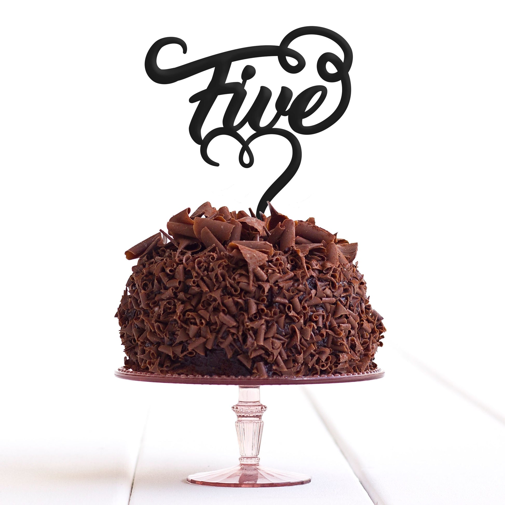 Five 5 Cake Topper Fifth 5th Birthday Party Anniversary Decoration - DirectlyPersonalised