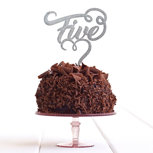 Five 5 Cake Topper Fifth 5th Birthday Party Anniversary Decoration - DirectlyPersonalised