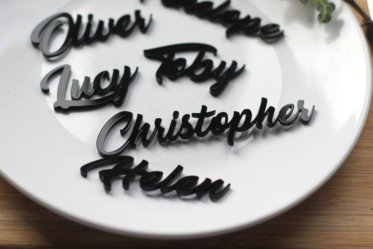 Personalised Wedding Name Place Settings Custom Dinner Reception Table Setting .c. - DirectlyPersonalised