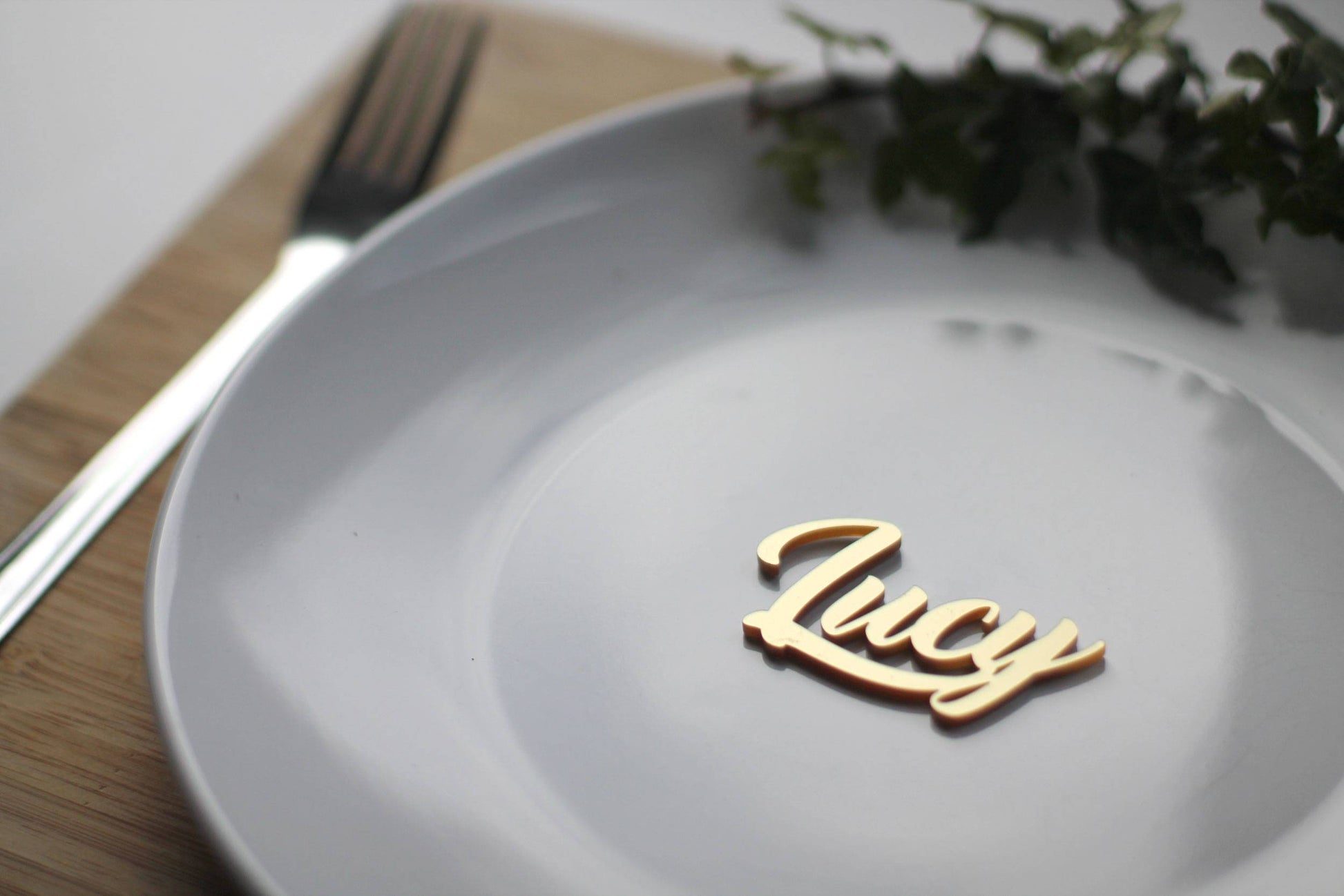 Personalised Wedding Name Place Settings Custom Dinner Reception Table Setting .c. - DirectlyPersonalised
