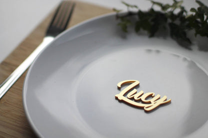 Personalised Wedding Name Place Settings Custom Dinner Reception Table Setting .c. - DirectlyPersonalised