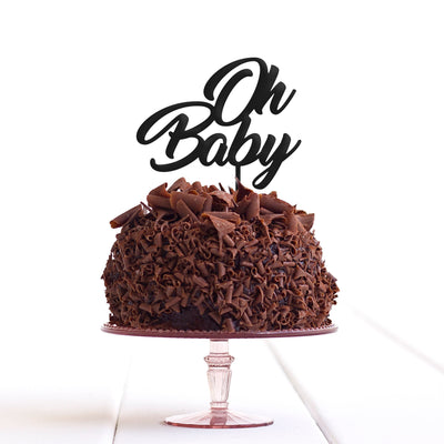 Oh Baby Cake Topper Party Baby Shower - Oh Baby Cake Topper - Oh Baby Cake Topper Decoration - Quick Worldwide Dispatch - DirectlyPersonalised