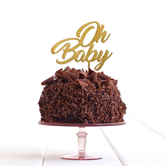 Oh Baby Cake Topper Party Baby Shower - Oh Baby Cake Topper - Oh Baby Cake Topper Decoration - Quick Worldwide Dispatch - DirectlyPersonalised