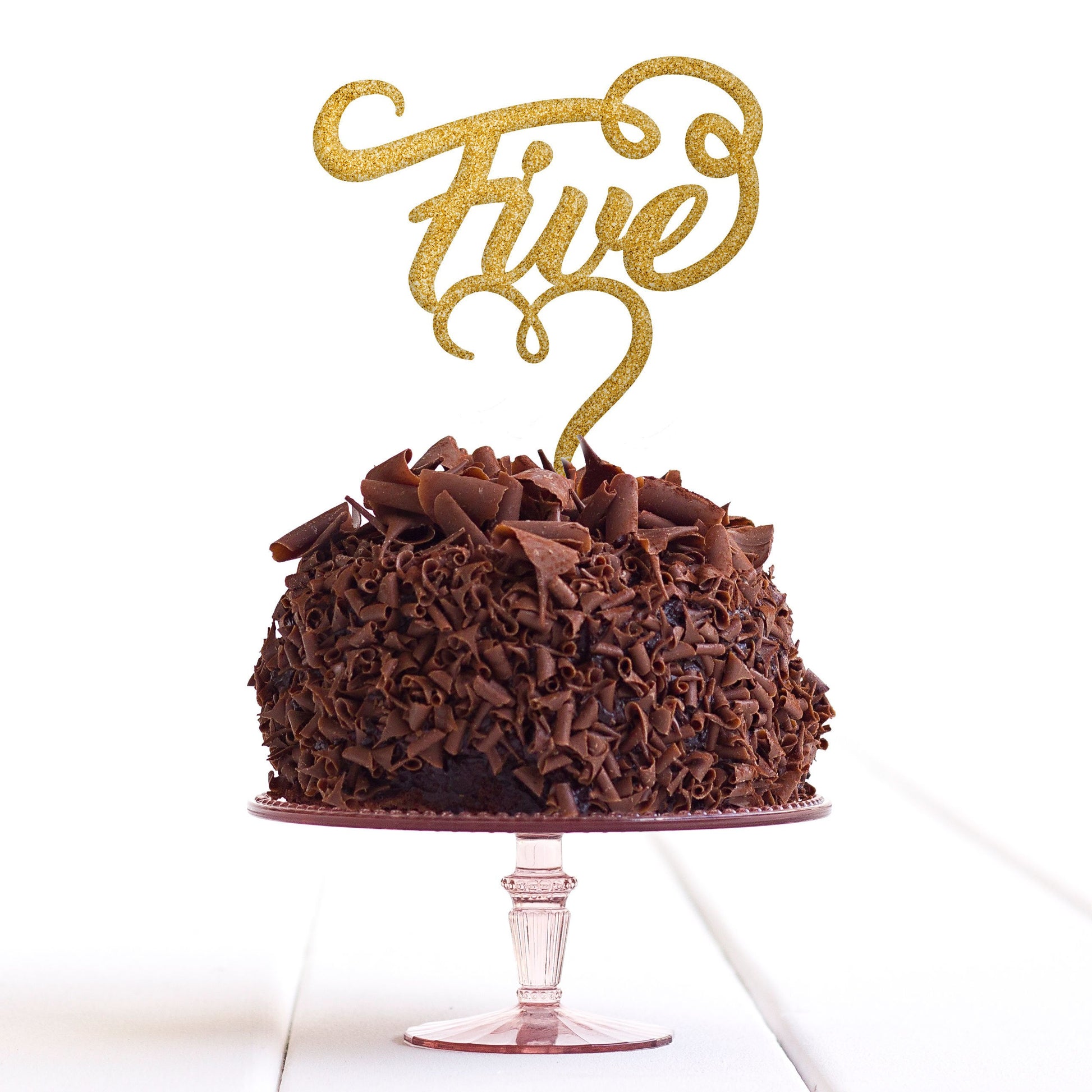 Five 5 Cake Topper Fifth 5th Birthday Party Anniversary Decoration - DirectlyPersonalised