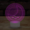Personalised Moon Name Lamp Custom 3D Effect Sleepy Moonlight Nightlight 7 Colour LED USB Table Bedroom Desk Lamp - DirectlyPersonalised