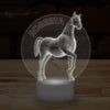 Personalised Horse Name Lamp Custom 3D Effect Equestrian Nightlight 7 Colour LED USB Table Bedroom Desk Lamp - DirectlyPersonalised