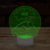 Personalised Dinosaur Lamp Custom 3D Effect Sleep Nightlight 7 Colour LED USB Table Bedroom Desk Lamp .b. - DirectlyPersonalised