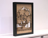 Personalised 3D Family Tree Treehouse in Oak Wood with Black Frame – Fast UK Delivery - DirectlyPersonalised