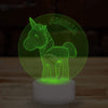 Personalised Unicorn Name Lamp Custom 3D Effect Equestrian Girl's Kids Nightlight 7 Colour LED USB Table Bedroom Desk Lamp - DirectlyPersonalised