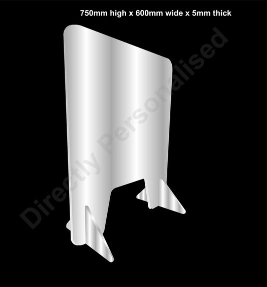Sneeze Guard Barrier | Cough Guard | FREE Shipping in UK | Clear Plastic Barrier | Cashier | Nail Salon | Counter Bank | Employee Protection - DirectlyPersonalised