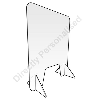 Sneeze Guard Barrier | Cough Guard | FREE Shipping in UK | Clear Plastic Barrier | Cashier | Nail Salon | Counter Bank | Employee Protection - DirectlyPersonalised