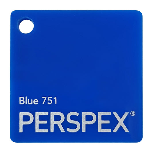3mm Acrylic Sheets | PERSPEX® BLUE 751 | High Quality Plastic Panels - DirectlyPersonalised