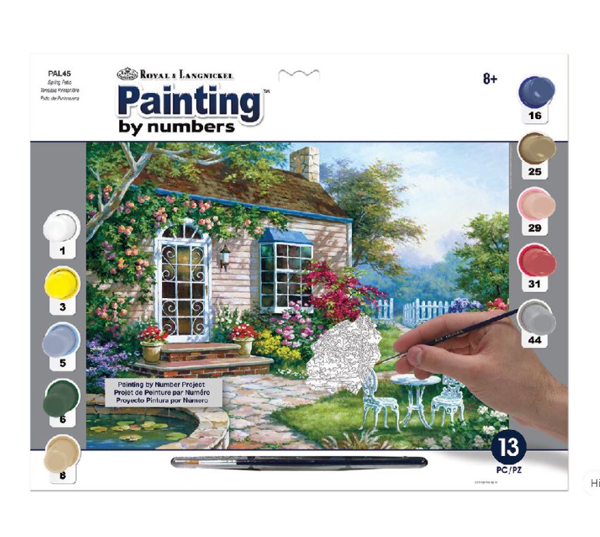 Paint by Numbers PAL45 Adult Spring Patio